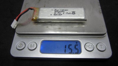 Високострумний акумулятор LiPo 3.7V 25C 751655 801 855 500mah small white 15.5g (16004)