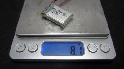 Високострумний акумулятор LiPo 3.7V 25C 702030 240mah molex 8.1g (16005)