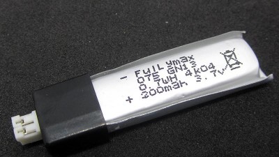Високострумний акумулятор LiPo 3.7V 20C 551146 200mah 5.2g (16011)