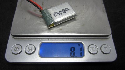 Високострумний акумулятор LiPo 3.7V 20C 802030 802036 300mah molex 8.1g (16017)