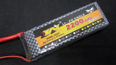 Акумулятор квадрокоптера LiPo 11.1V 70C 2200mah 3S XT60 163г 102*34*25мм (16025)