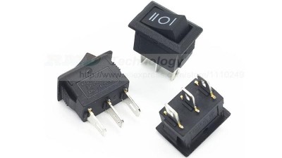 Перемикач три позиції KCD11 10*15мм 3A 250V три контакти (16040)