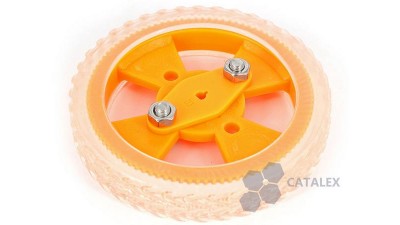 Зносотійке гумове колесо для розумного автомобіля 70*12mm під двигун N20 (16081)