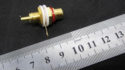 Клема RCA red червона на приладовий блок різьба 7.5мм (16086)