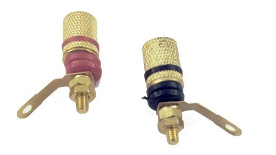 Пара клем на приладовий блок різьба 3.5мм червона і чорна (16087)