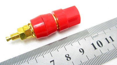 Пара клем на приладовий блок різьба 4.5мм червона і чорна (16088)