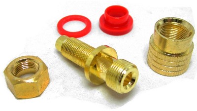 Пара клем на приладовий блок різьба 7.5мм червона і чорна (16089)