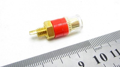 Пара клем на приладовий блок різьба 5.5мм червона і чорна (16090)