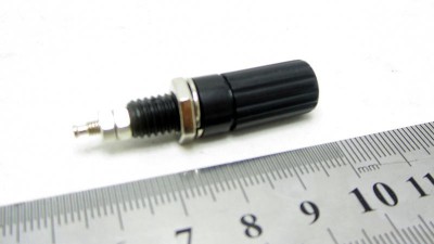 Пара клем на приладовий блок різьба 6.5мм і 2.5мм червона і чорна (16091)