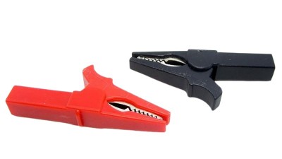 Пара прищепок затиски для приладового блоку 55мм 32A (16096)