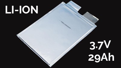 Акумулятор електровелосипеда LiIon 3.7V 29Ah 6*160*230мм (16129)