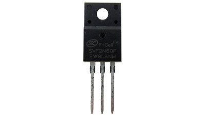Польовий транзистор MOSFET SVF2N60F N-канал 600V 2A TO220F (16131)
