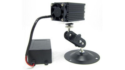 Лазерний модуль 150mW з алюмінієвою підставкою і блоком живлення 12V (16135)