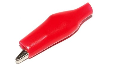 Крокодил для з'єднання в ізоляторі червоний 5А 40мм (16138)