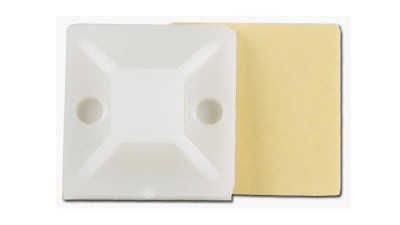 Площадка для кріплення стяжок на липучці 25*25мм бежева (16148)