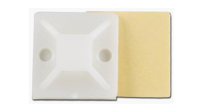 Площадка для кріплення стяжок на липучці 40*40мм бежева (16150)