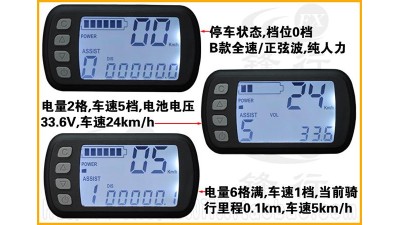Контролер електровелосипеда з дисплеєм 24V 250W/350W (16166)