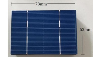 Фотоелемент полікремній 78*52мм 0.5V 0.7W poly (16172)