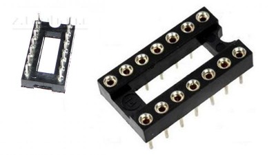 Цангова панелька для мікросхем IC гніздо dip-14pin (16177)