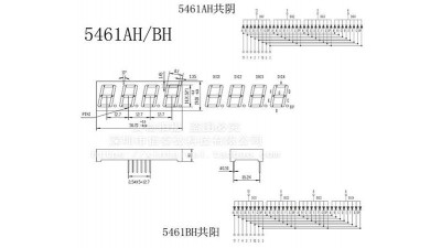 Цифровий індикатор F5461BH загальний катод (16182)