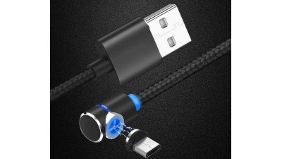 Магнітний кабель для зарядки смартфона micro USB 360 data (16211)
