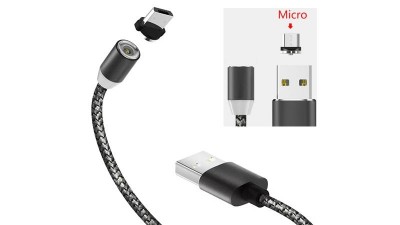Кабель магнітний для зарядки смартфона micro USB data (16214)