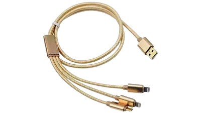 Універсальний кабель для зарядки і передачі даних All in One micro iPhone Type C (16218)