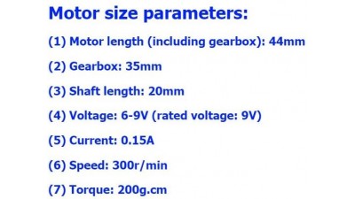 Мотор-редуктор 530 9V 300 об/хв (16223)