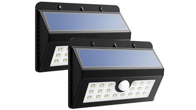 Вуличний світлодіодний світильник із сонячною панеллю і акумулятором 20*LED (16228)