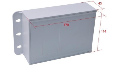 Розподільча коробка для обладнання корпус пластмасова 170*114*43мм (16278)