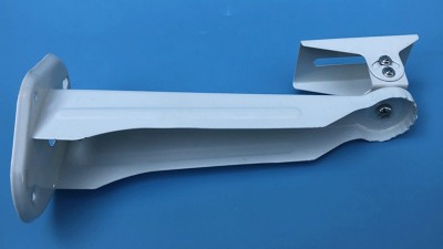 Металевий поворотний кронштейн під камеру білий 260мм (16281)
