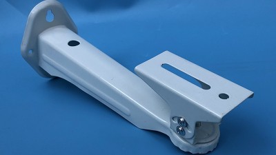 Металевий поворотний кронштейн під камеру білий 260мм (16281)