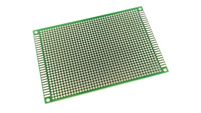 Макетна монтажна плата двостороння PCB 2.54 8*12см (16306)
