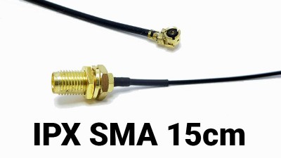 Пігтейл перехідник з кабелем для антени IPX на SMA 15см (16328)