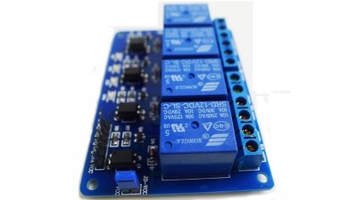4-х канальний модуль реле релейний модуль 12V 10A Arduino (16333)