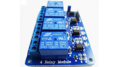 4-х канальний модуль реле релейний модуль 12V 10A Arduino (16333)