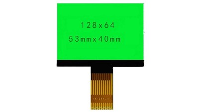 Дисплей LCD LX12864L1 LX12864P1 53*40мм зелений (16372)