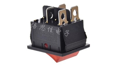 Перемикач без підсвітки два положення KCD4 250V 16A (16380)