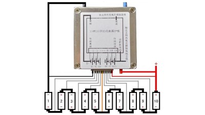 Плата захисту акумулятора BMS Li-Ion 10S 36V 15A (16381)