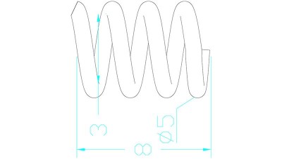 Пружина для столу 3D-принтера 5*8 мм MK2B MK3 MK2A (16392)