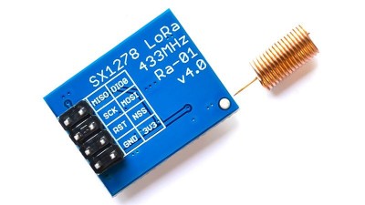 Бездротовий модуль з розширеним спектром LoRa SX1278 433MHz Ra-01 (16401)