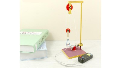 STEM-конструктор  підйомний кран з електромеханічним   приводом (16457)
