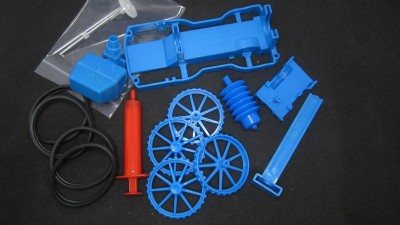 STEM-конструктор рухомий робот-машинка  з пневмодвигуном на стиснутому повітрі (16472)