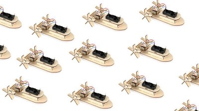 STEM-конструктор  моторний човен з електромеханічним  приводом (16475)