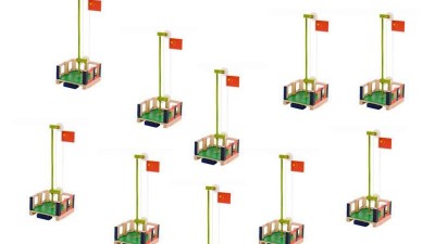 STEM-конструктор механізм для підйому прапора (16481)