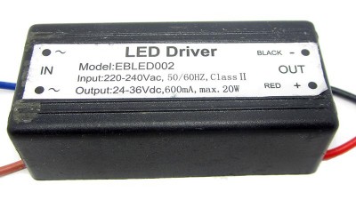 Драйвер світлодіодів LED 20W 600mA (16496)