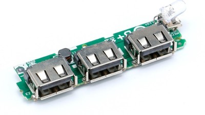 Плата павербанк Power Bank 3*USB 5V 2A (16504)