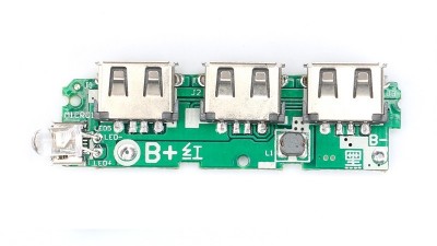 Плата павербанк Power Bank 3*USB 5V 2A (16504)
