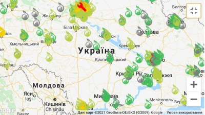 AirFresh - пристрій моніторингу якості повітря на вулиці з термокомпенсацією (16519)