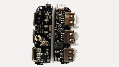 Power Bank на 5 банок 18650 5V 2A з ліхтариком і трьома USB (16580)